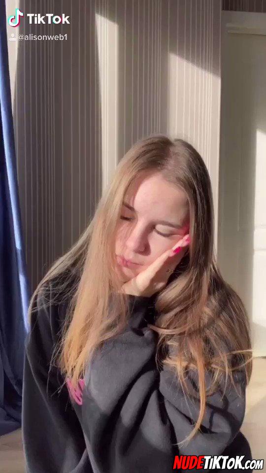 Alison – at home she is bored but the girl is horny  #tiktokteens #tiktok18 #tee