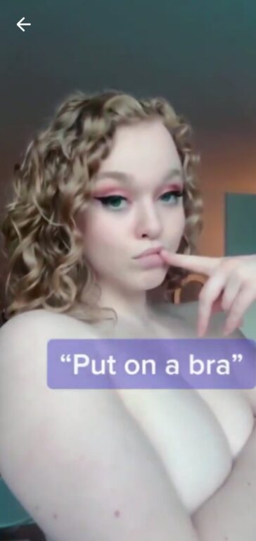 Young teen First naked tiktok video