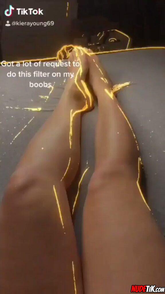 Trendy neon filter naked video from TikTok – Keira Young #teensheaven #tiktoklea