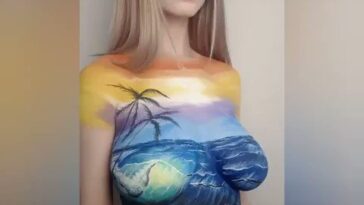 Wow Naked Blonde Boobs! Nice paint job!