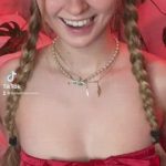 Young Blond Tiktoker Shows Tits